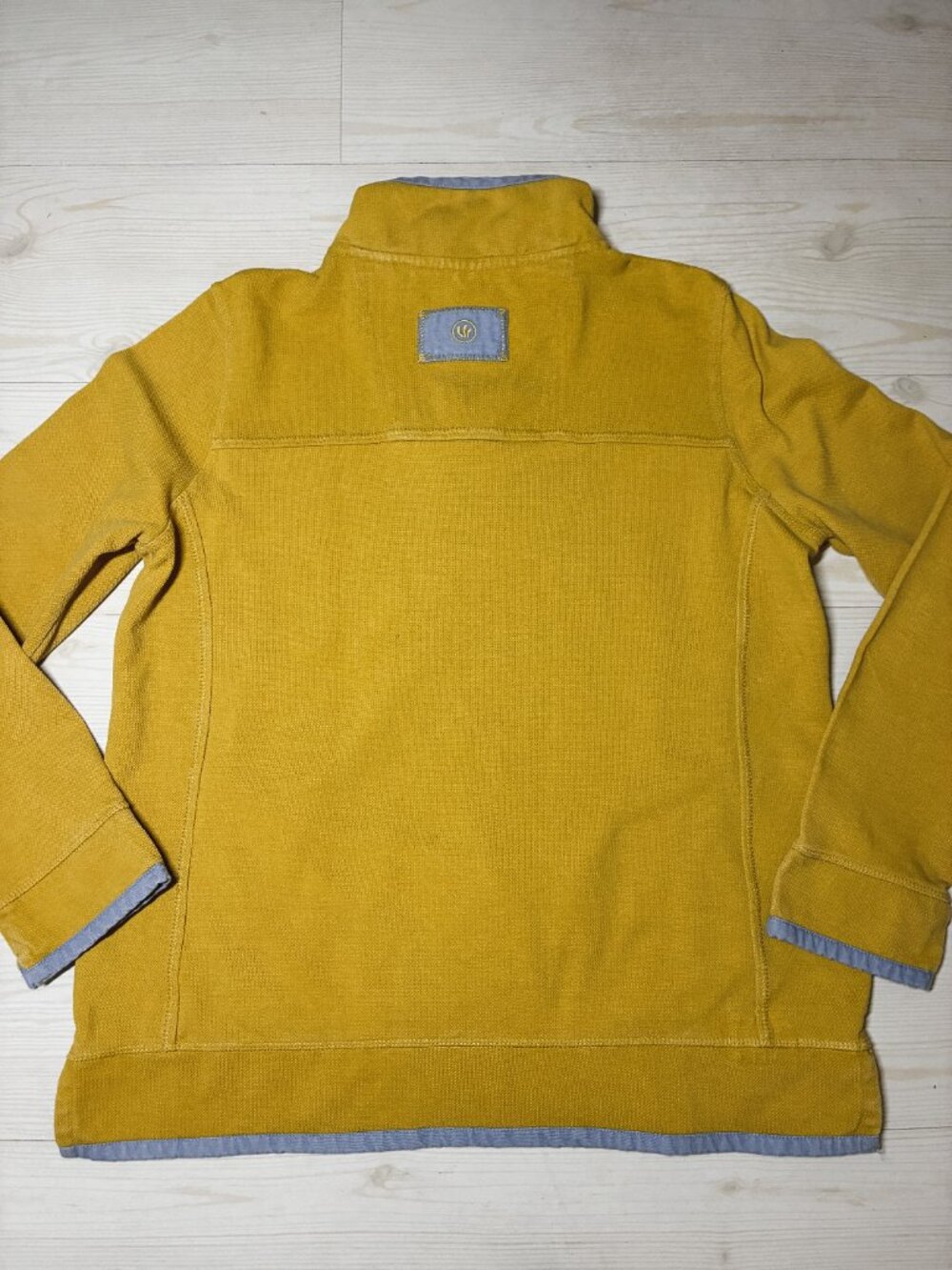 Fat Face The Airlie Women's 1/4 Zip Pullover Sweatshirt Yellow Size US 12 - Picture 3 of 7